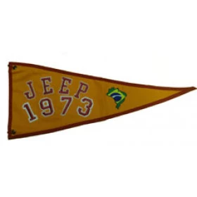Bandeira para Antena Jeep 1973 (Bandeira Bordada /Bandeira Ano / Bandeira Decorativa para Jeep / 4x4 / Off Road) Ref: 38