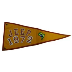 Bandeira para Antena Jeep 1972 (Bandeira Bordada /Bandeira Ano / Bandeira Decorativa para Jeep / 4x4 / Off Road) Ref: 38