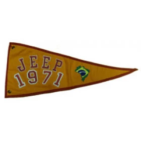 Bandeira para Antena Jeep 1971 (Bandeira Bordada /Bandeira Ano / Bandeira Decorativa para Jeep / 4x4 / Off Road) Ref: 38