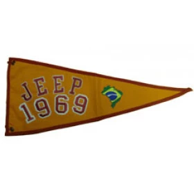 Bandeira para Antena Jeep 1969 (Bandeira Bordada /Bandeira Ano / Bandeira Decorativa para Jeep / 4x4 / Off Road) Ref: 38