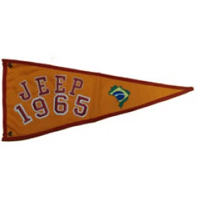 Bandeira para Antena Jeep 1965 (Bandeira Bordada /Bandeira Ano / Bandeira Decorativa para Jeep / 4x4 / Off Road) Ref: 38
