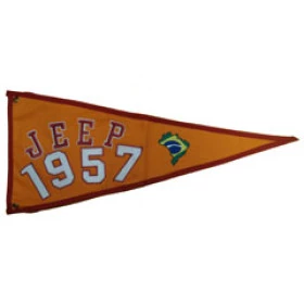 Bandeira para Antena Jeep 1957(Bandeira Bordada /Bandeira Ano / Bandeira Decorativa para Jeep / 4x4 / Off Road) Ref: 386
