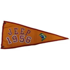 Bandeira para Antena Jeep 1956  (Bandeira Bordada /Bandeira Ano / Bandeira Decorativa para Jeep / 4x4 / Off Road) Ref: 3
