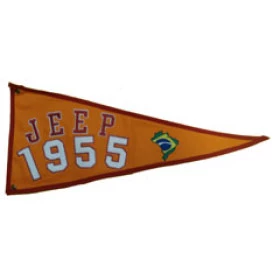 Bandeira para Antena Jeep 1955 (Bandeira Bordada /Bandeira Ano / Bandeira Decorativa para Jeep / 4x4 / Off Road) - Ref: