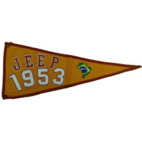 Bandeira para Antena Jeep 1953 (Bandeira Bordada /Bandeira Ano / Bandeira Decorativa para Jeep / 4x4 / Off Road) - Ref: