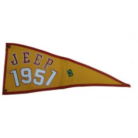 Bandeira para Antena Jeep 1951 (Bandeira Bordada /Bandeira Ano / Bandeira Decorativa para Jeep / 4x4 / Off Road) - Ref: