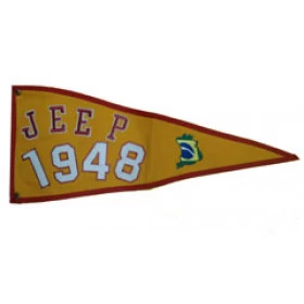 Bandeira para Antena Jeep 1948 (Bandeira Bordada /Bandeira Ano / Bandeira Decorativa para Jeep / 4x4 / Off Road) - Ref: