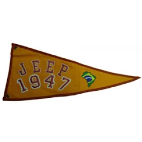 Bandeira para Antena Jeep 1947  (Bandeira Bordada /Bandeira Ano / Bandeira Decorativa para Jeep / 4x4 / Off Road) - Ref: