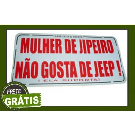ADESIVO  mulher não gosta de jeep (457)