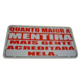 ADESIVO quanto maior for a mentira (489)