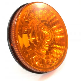 Lanterna Traseira Amarela Randon 12cm p/ adaptação em Carreta / Caminhão Jeep Willys Rural F75 Javali Troller CBT Javali