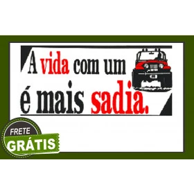 ADESIVO a vida com um é mais sadia (83)