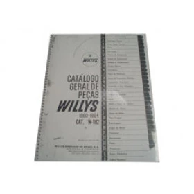 Catalogo do Jeep Willys, F75 e Rural de 1960 em diante.(887 pág)(Manual)