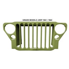 Grade Militar Dianteira Jeep Willys 1942 (Em Fibra) pode ser adaptada no Jeep 1951 e 1952