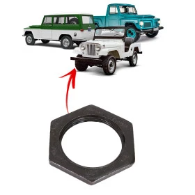 Porca da Manga de Eixo Dianteira para Jeep Willys Rural e F-75