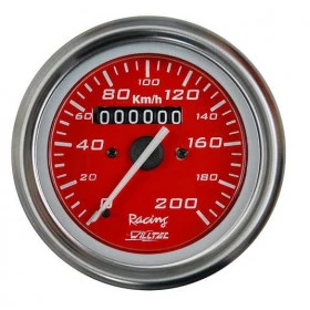Velocímetro Mecânico 200Km W0.625 ESPORTIVO  ø=100mm  Cabo=0,625 Vermelho  (W92.152R)