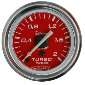 Pressão Turbo 0-2Kg ø=52mm Rosca =Bico 8mm Vermelho (W04.384R)