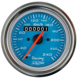 Velocímetro Mecânico 240Km W1.0 Esportivo  ø=100mm Cabo=1 Azul  (W92.080R)