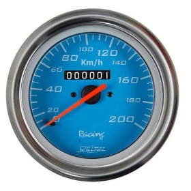 Velocímetro Mecânico 200Km W1.0 Esportivo  ø=85mm Cabo=1 Azul  (W90.090R)