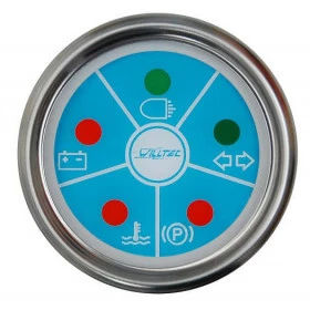 Sinaleira 5 Funções ø=60mm Azul  (W45.049R)