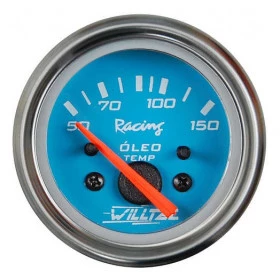 Termômetro Óleo 50 - 150ºC ELET. 12V ø=52mm Azul (W20.268R)