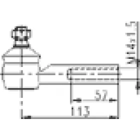 Terminal de Direção Esquerda Ranger 4x2 - 4x4 (KPFD-0978)(nº original F87Z 3A130BA) ▲