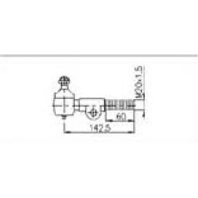 Terminal de direção Rosca Esquerda - Toyota Bandeirante (KPT-545)(nº original 45046-98001) 
