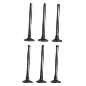 Valvula de Escape P/ Jeep Willys 6cc com a base 35,2 - Larg. Haste 8,7 Comprimento da haste 129mm ( Jg. com 6 Peças )