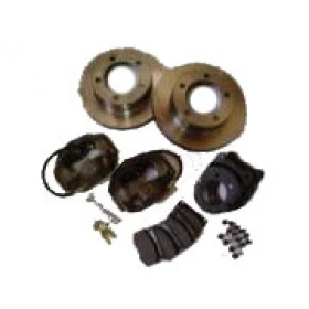 Kit freio a disco Dianteiro ventilado para Willys, Rural e F-75 (OBS: Tem que usinar o cubo da roda do Willys)