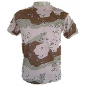 Camiseta Camuflada Deserto Tamanho M