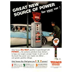 Quadros Decorativos Retro (Imagens Retro) - Tema: Texaco Great new 