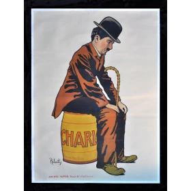 Quadros Decorativos Retro (Imagens Retro) - Tema: Charlie Chaplin - Ref: 7064/SA