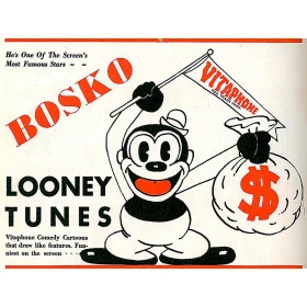 Quadros Decorativos Retro (Imagens Retro) - Tema: Looney Tunes Bosko - Ref: 7059/SA