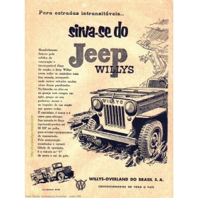 Quadros Decorativos Retro (Imagens Retro) - Tema: Jeep Willys Para Estradas - Ref: 7054/SA
