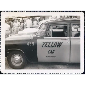 Quadros Decorativos Retro (Imagens Retro) - Tema: Carro Antigo Imagem Taxi - Ref: 7053/SA 
