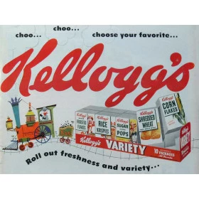 Quadros Decorativos Retro (Imagens Retro) - Tema: Kellogg's Choose your - Ref: 7041/SA