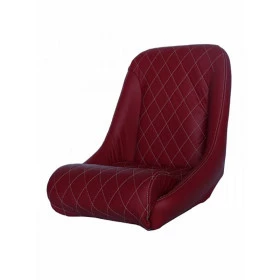 Banco Estilo Retrô Fixo BA05 San Marino em Couro Bordô - Ideal para Roadster ou Spiders