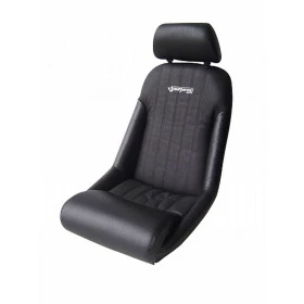 Banco Estilo Retrô Fixo BA06 San Marino em Courvin Preto com apoio de Cabeça - Ideal para Roadster ou Spiders