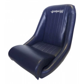 Banco Estilo Retrô Fixo BA05 San Marino em Courvin Azul - Ideal para Roadster ou Spiders