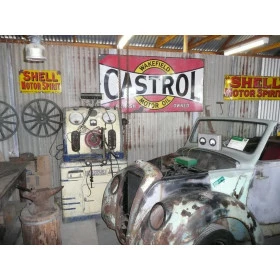 Quadros Decorativos Retro (Imagens Retro) - Tema:Oficina Mecanica Antiga - Ref: 7032/SA 