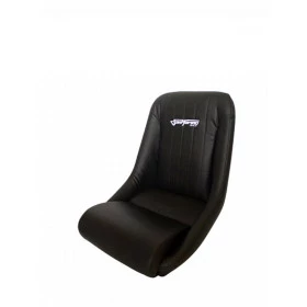 Banco Estilo Retrô Fixo BA05 San Marino em Courvin Preto - Ideal para Roadster ou Spiders