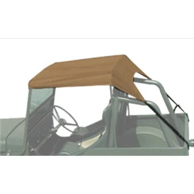 Toldo Bege  p/ jeep cj3