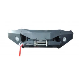 Para choque dianteiro de aço com mesa de guincho para Mitsubishi Triton + Farol de Milha