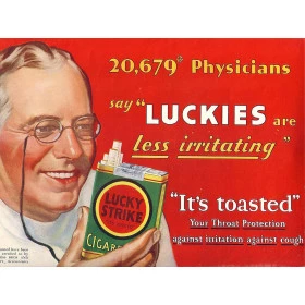 Quadros Decorativos Retro (Imagens Retro) - Tema: Lucky Strike "It"s toasted - Ref: 7015/SA 