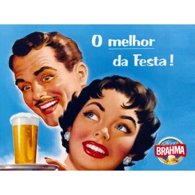 Quadros Decorativos Retro ( Imagens Retro) - Tema: Brahma Chopp - Ref:  7002/SA 