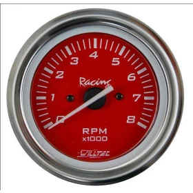 Contagiros, Tacômetro 6 CC INJ/CARB 8000 ø=100mm Vermelho (w40.447R)