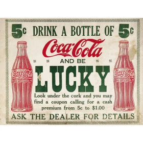 Quadros Decorativos (Imagens Retro) Tema : Coca - Cola (Drink a Bottle...) - Ref: 7000/SA 