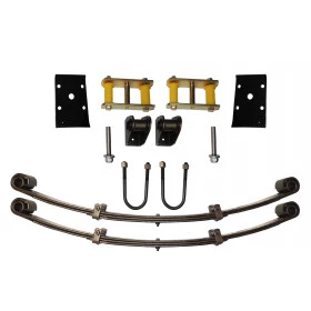 1/2 Kit Feixe de Mola Dianteiro com jumelo baixo e canela grossa (Toyota) para Adaptar em Jeep, Rural e F-75 - Para 1 Ei
