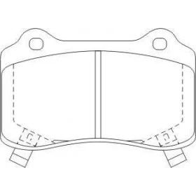Pastilha de Freio Traseiro - Cherokee - 109,7 x 69,3 x 15,4 - PW 783