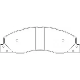 Pastilha de Freio Dianteiro - Dodge Ram - 214,4 x 71,9 x 20 - PW 762